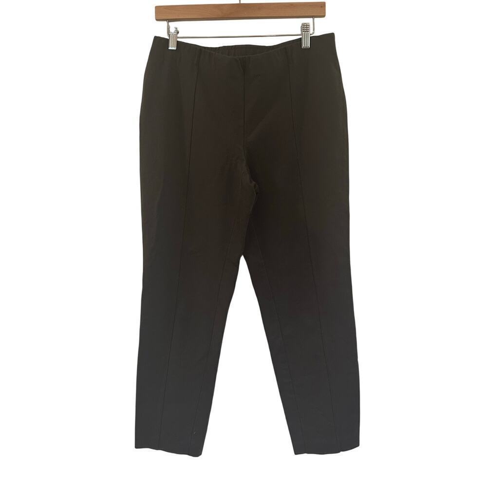 J. Jill Slim Leg Ponte Pants sz M Stretch Ponte Pants Army Green